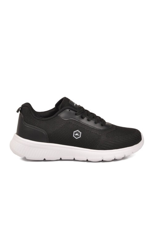 Erkek Siyah-Beyaz Günlük Spor Ayakkabı Hafif Rahat Tabanlı Bağcıklı Sneaker 26108