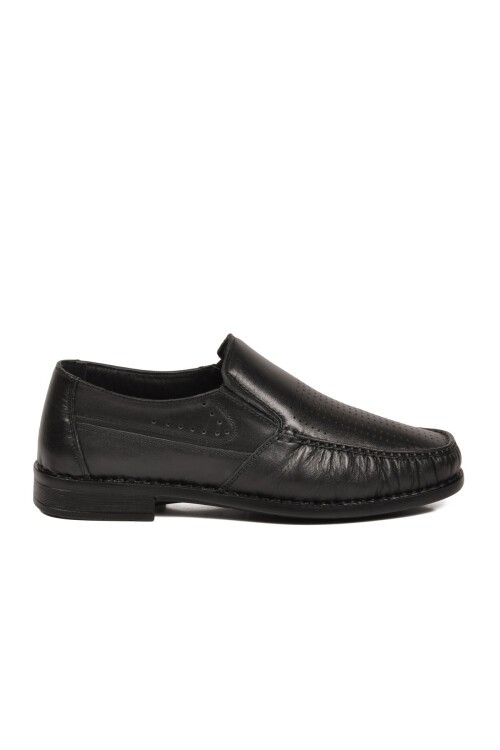 Erkek Hakiki Deri Klasik Mokasen Loafer Ayakkabı Siyah Sensitive 3607-1 M