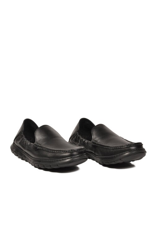 Siyah Rahat Hafızalı Taban Hakiki Deri Erkek Loafer Smart Casual Ayakkabı Sensitive M599 M