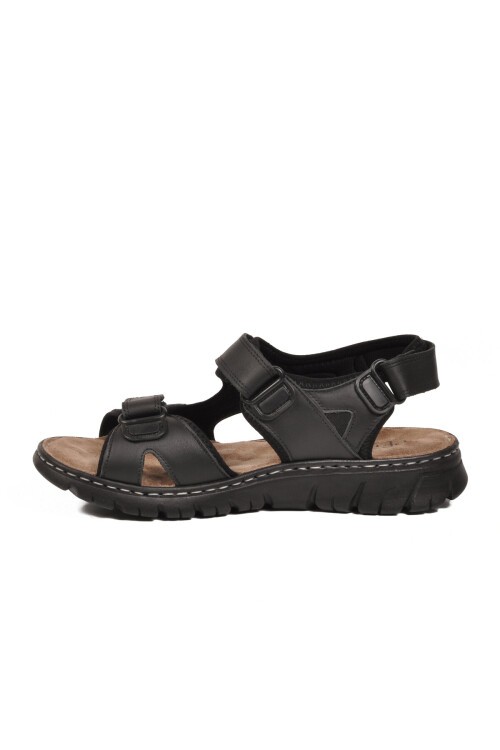 Erkek Outdoor Günlük Sandalet Yumuşak Rahat Taban Siyah M236 M