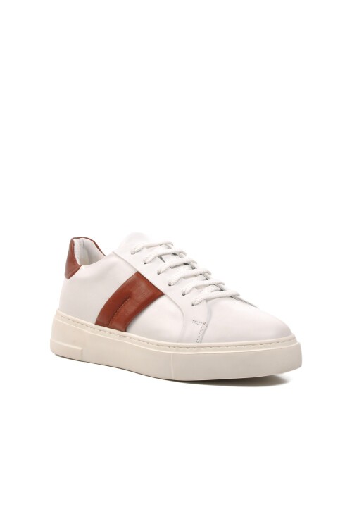 Ayakmod Beyaz-Taba Erkek Günlük Ayakkabı