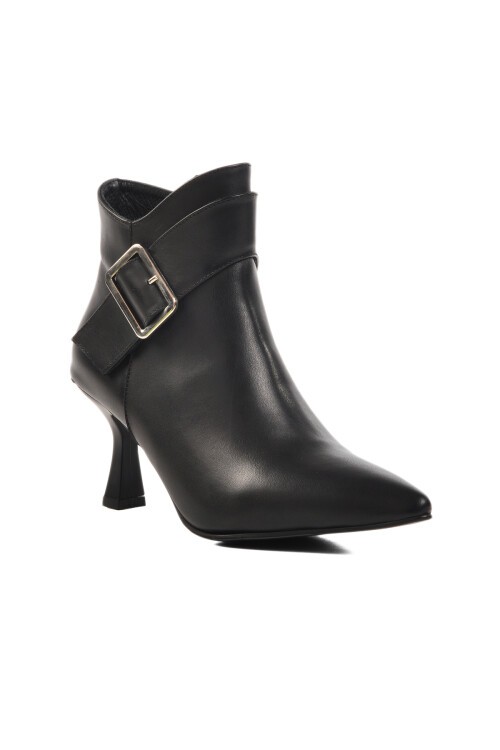 Ayakmod Siyah Kadın Topuklu Bot