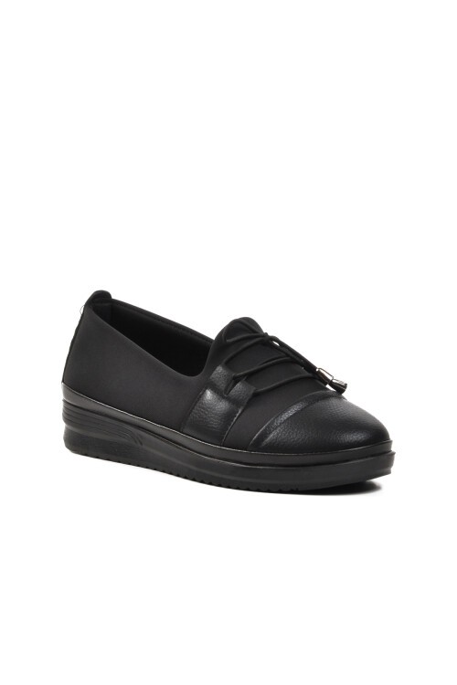 Ayakmod Siyah Simli Kadın Günlük Ayakkabı