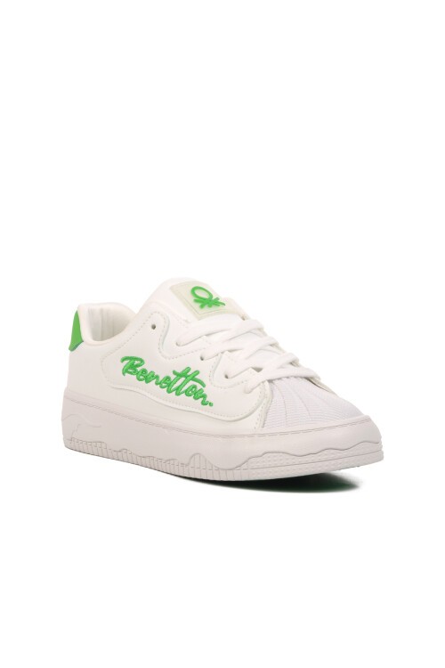 Benetton Beyaz-Yeşil Unisex Sneaker