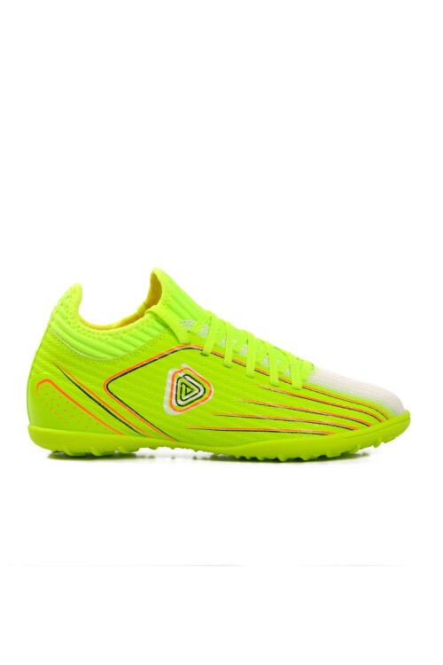 Neon Sarı Bağcıklı Unisex Futbol Ayakkabısı Halı Saha GH-242-137
