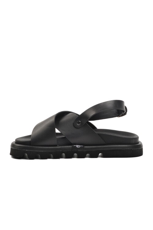 Ayakmod Siyah Kadın Sandalet