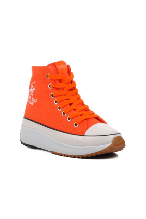 Beverly Hills Polo Club Yüksek Taban Turuncu Unisex Hi Sneaker