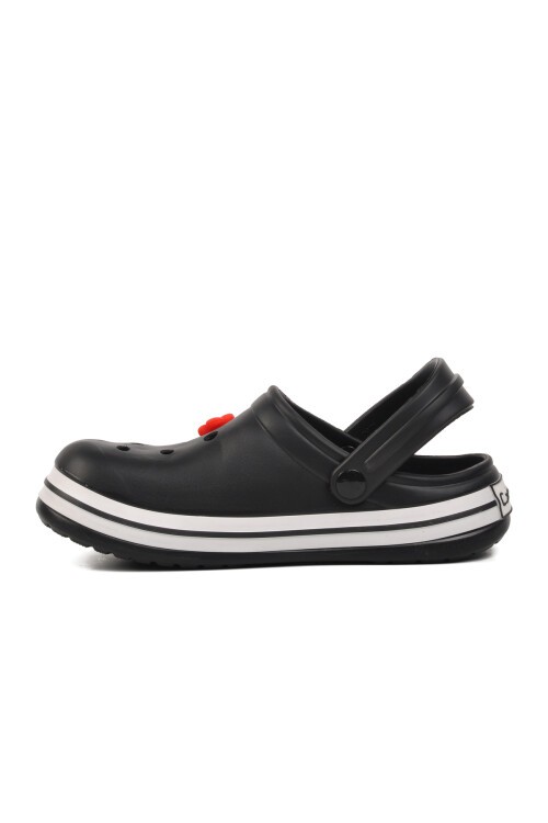 Ayakmod Siyah-Beyaz Kadın Terlik