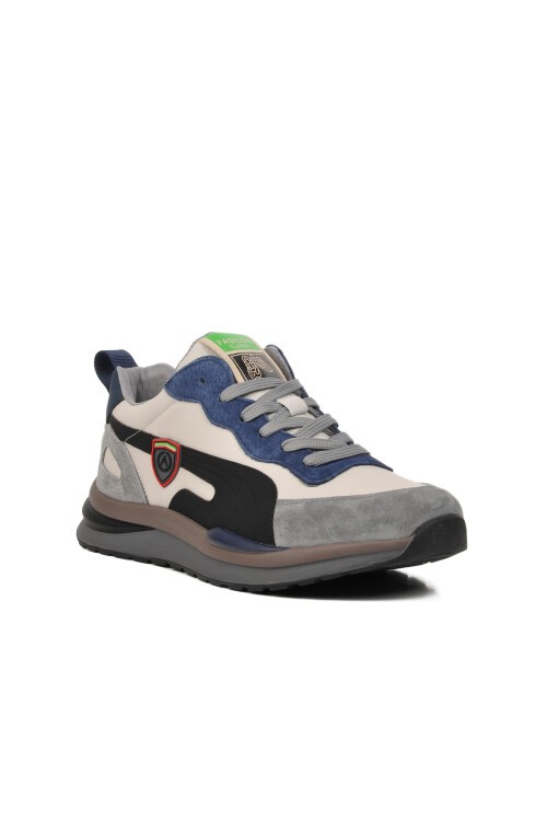 Geniş Kalıp Beyaz Erkek Sneaker