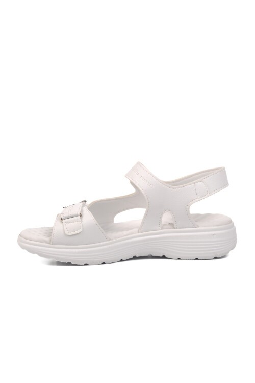 Ayakmod Beyaz Kadın Sandalet