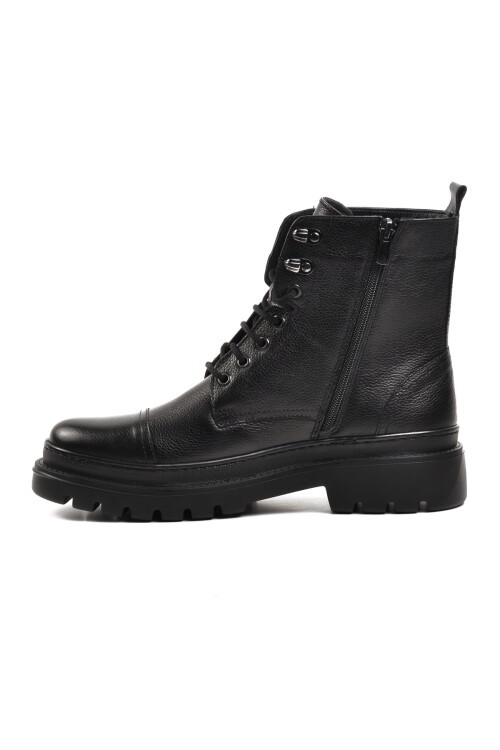 Ayakmod Siyah Hakiki Deri Erkek Bot