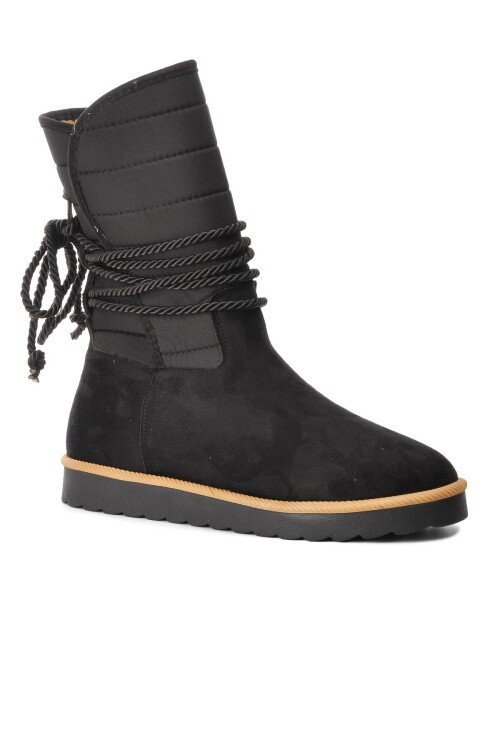 Ayakmod Siyah Süet Kadın Bot