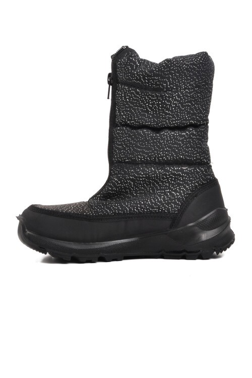 Scooter Siyah Simli Su Geçirmez Kız Çocuk Kar Botu