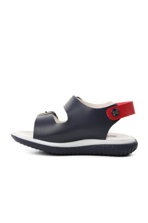 Ayakmod Lacivert-Beyaz-Kırmızı Erkek Çocuk Sandalet