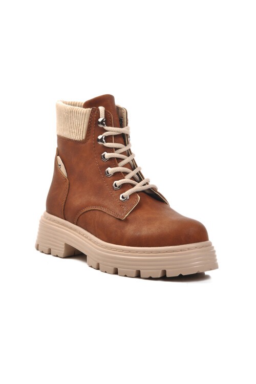 Ayakmod Kahve-Bej Kadın Bot