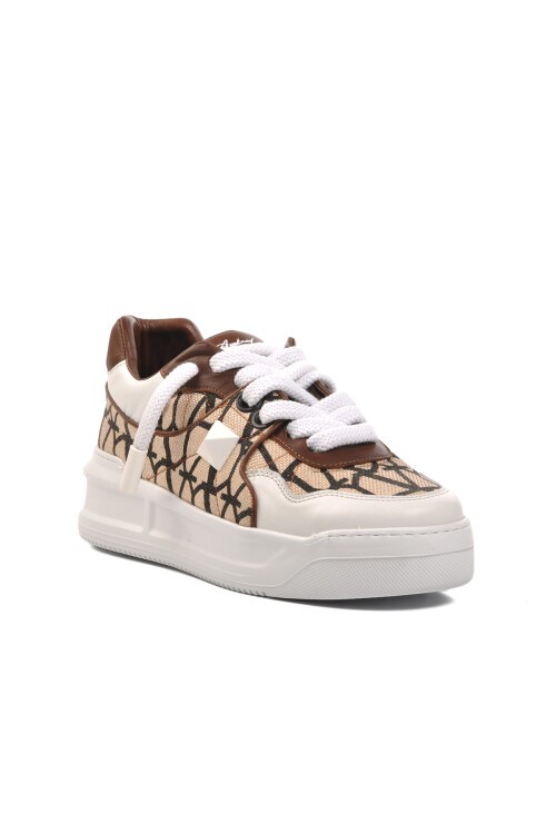 Ayakmod Kahve-Beyaz Erkek Sneaker