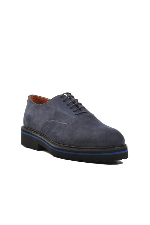 Ayakmod Lacivert Nubuk Hakiki Deri Erkek Casual Ayakkabı