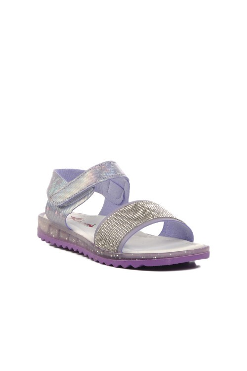 Ayakmod Lila Simli Çocuk Sandalet