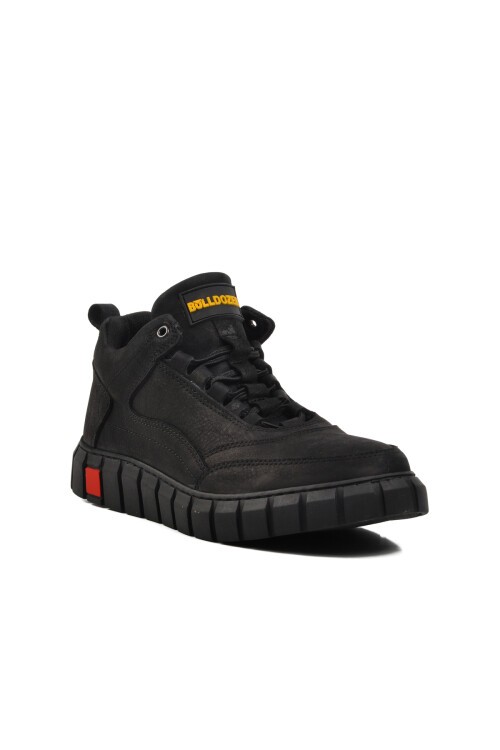 Bulldozer Siyah Nubuk Erkek Bot