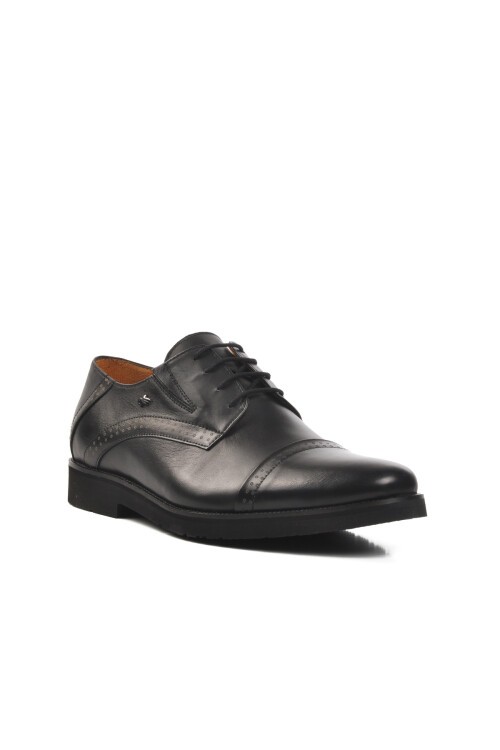 Ayakmod Siyah Erkek Hakiki Deri Günlük Ayakkabı