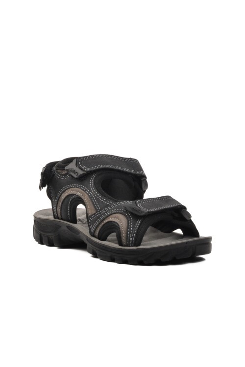 Siyah Cırtlı Unisex Çocuk Spor Sandalet Taurus F