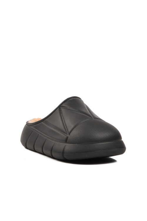 Walkway Siyah İçi Kürklü Kadın Terlik