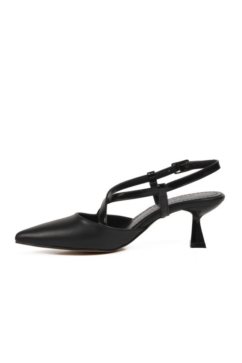Ayakmod Siyah Kadın Topuklu Ayakkabı
