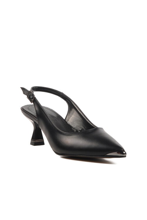 Ayakmod Siyah Kadın Topuklu Abiye Ayakkabı