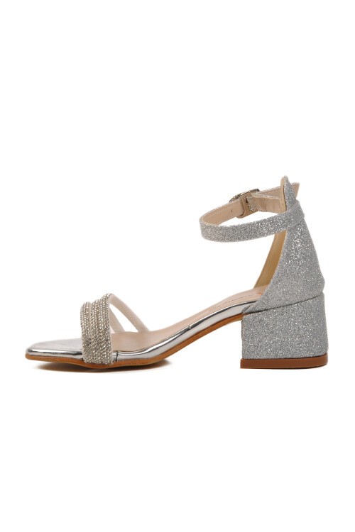 Gümüş Çocuk Abiye Ayakkabı 253 RY 6504 P