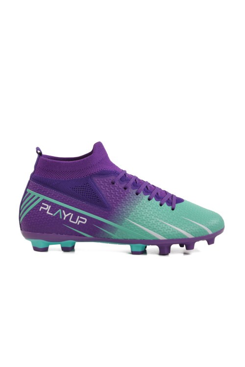 Mor Bağcıklı Çoraplı Erkek Futbol Ayakkabısı Krampon MK-251-143