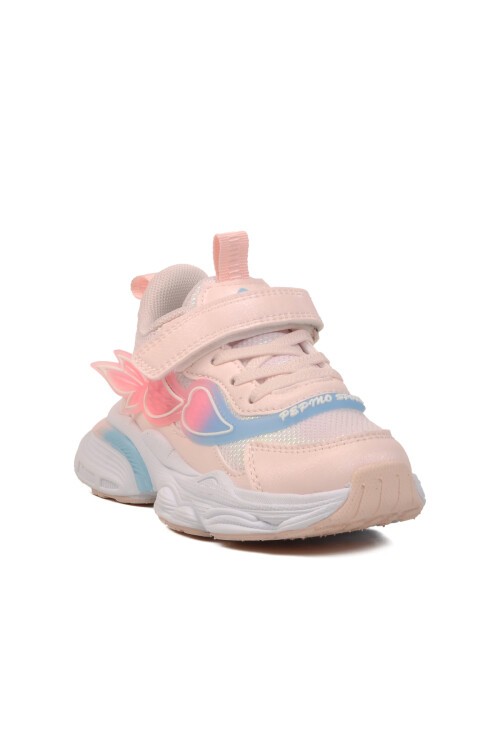 Pudra Cırtlı Hafif Kız Çocuk Spor Ayakkabı 1976 P