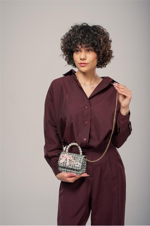 Siyah-Beyaz Kadın Omuz Çantası 17942