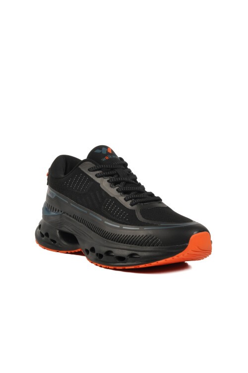 Siyah  Fileli Memory Foam Erkek Spor Ayakkabı Novi M-25411 M