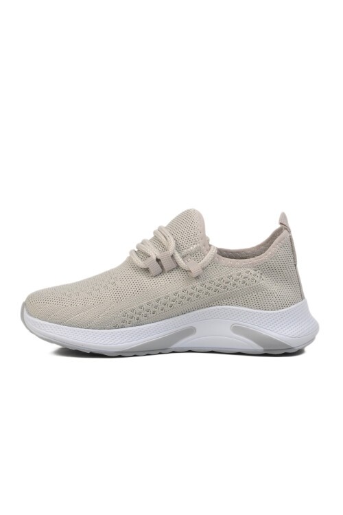  Buz-Beyaz Hafif Fileli Çocuk Spor Ayakkabı