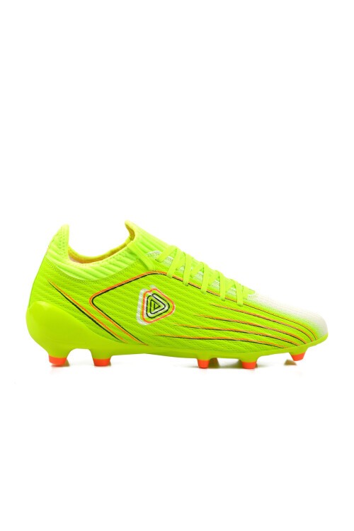 Neon Sarı Bağcıklı Erkek Futbol Ayakkabısı Krampon MK-242-137