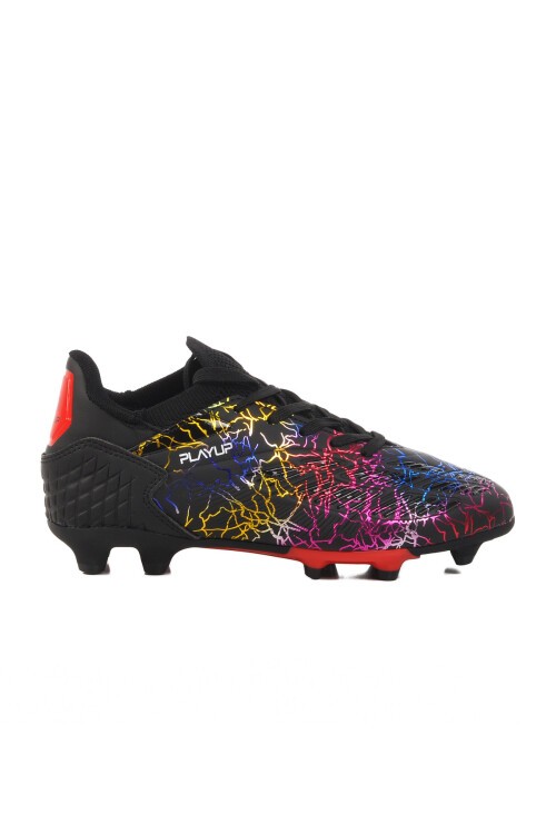 Siyah Bağcıklı Unisex Çocuk Futbol Ayakkabısı Krampon FK-251-148