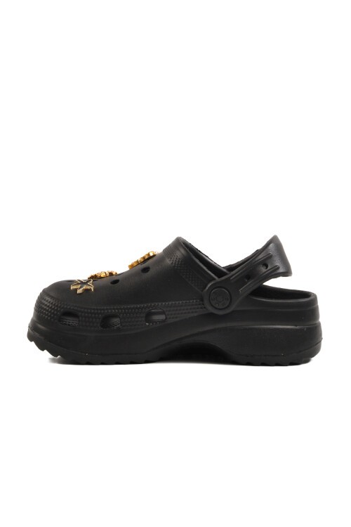 Walkway Siyah Unisex Sabo Çocuk Terlik 205 F