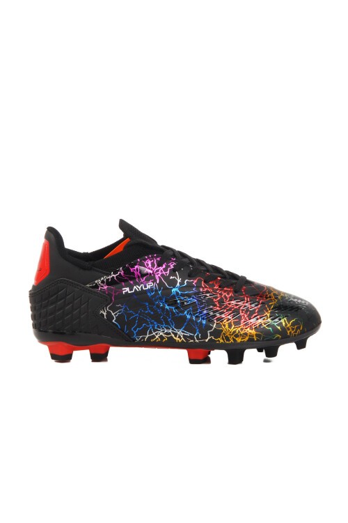 Siyah Bağcıklı Unisex Futbol Ayakkabısı Krampon GK-251-148
