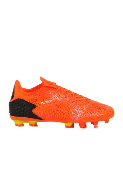 Turuncu Bağcıklı Erkek Futbol Ayakkabısı Krampon MK-251-148