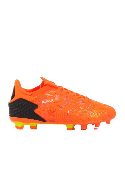Turuncu Bağcıklı Unisex Futbol Ayakkabısı Krampon GK-251-148