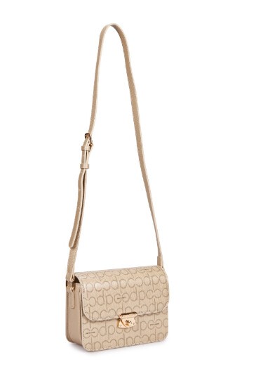 Altın Kadın Omuz Çantası 25Y10405-PMN