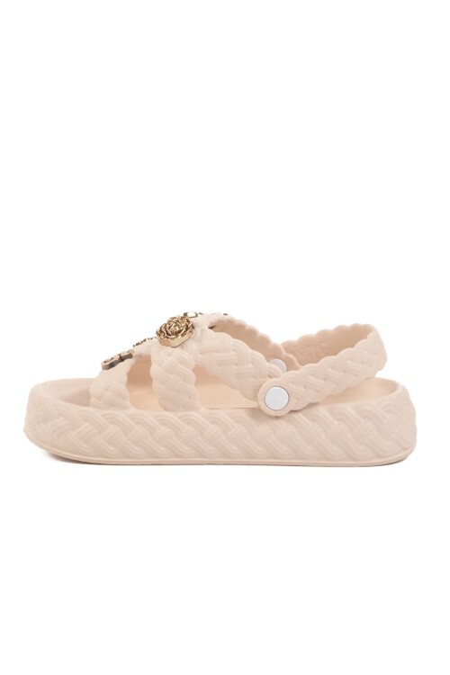 Ekru Hafif Kadın Terlik 804 Z