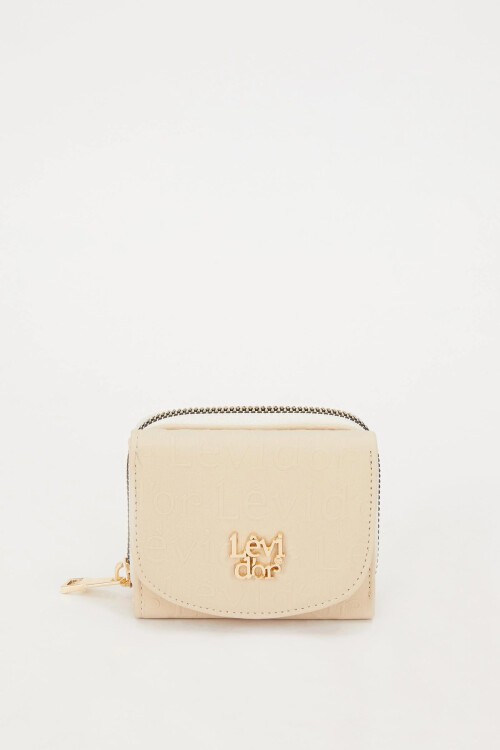 Levidor Krem Kadın Cüzdan 910011 