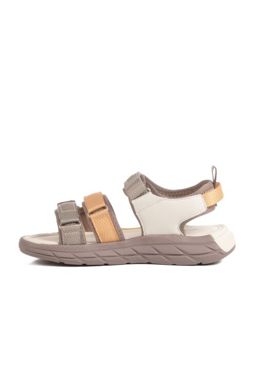Krem-Kahve Hafif Erkek Çocuk Sandalet 1947 F