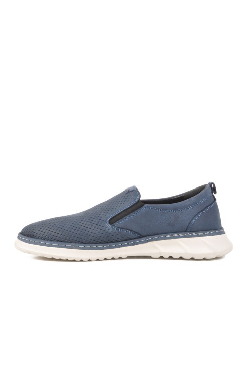 Mavi Nubuk Hakiki Deri Erkek Günlük Ayakkabı 2Y0924-8488 M