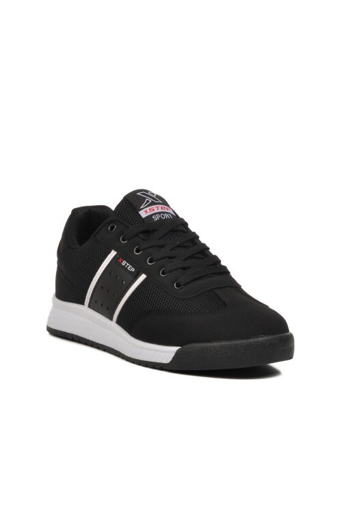 Siyah-Beyaz Fileli Erkek Spor Ayakkabı 2026 M