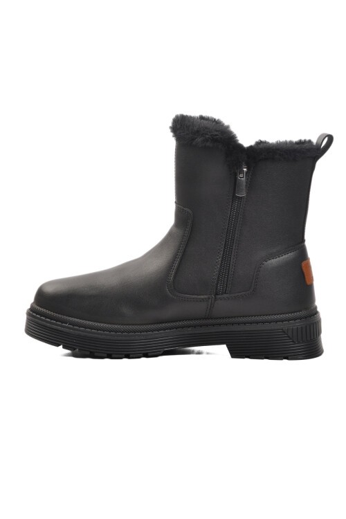 Siyah Fermuarlı Kadın Bot 23003 Z