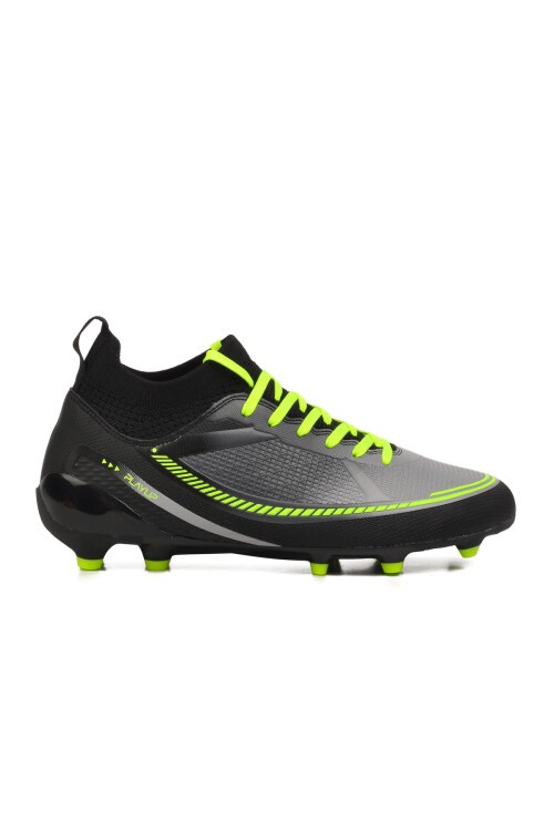 Siyah Bağcıklı Çoraplı Erkek Futbol Ayakkabısı Krampon MK-251-141