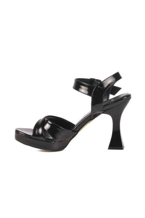 Siyah Yüksek Topuk Kadın Abiye Ayakkabı 448192 Z