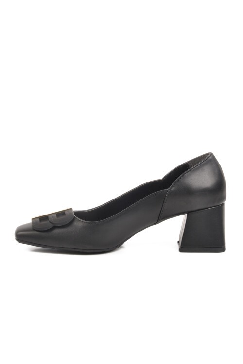 Siyah Topuklu Kadın Abiye Ayakkabı 250992 Z